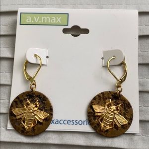 av max bug drop earrings nature lover